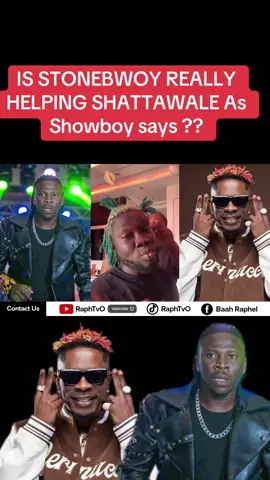 IS STONEBWOY REALLY HELPING SHATTAWALE As Showboy says ??#fyp #goviral #showboy #shattawale #stonebwoy 