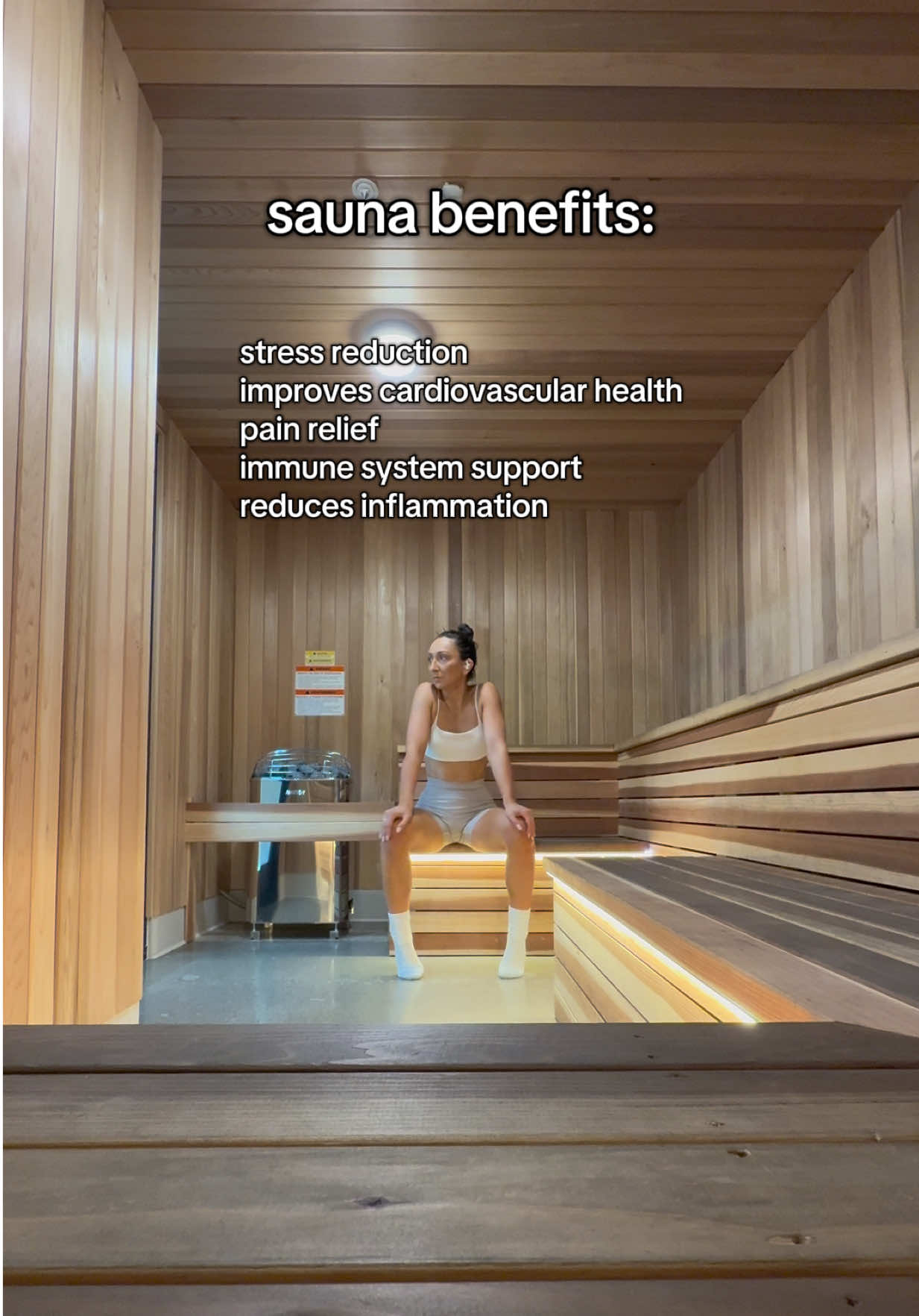 My mini mom reset. I love the sauna and it has so many benefits 🫶🏼 #MomsofTikTok #reset #momselfcare #healthyhabits #saunabenefits 