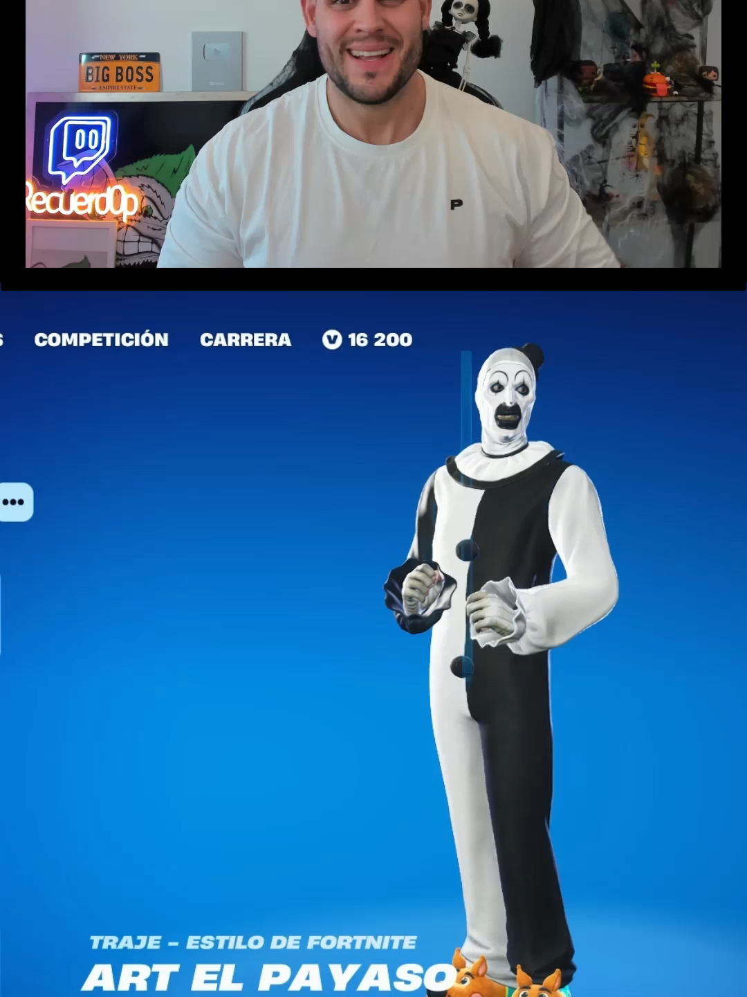 Ya tengo a MIERCOLES y TERRIFIER antes de que salgan en TIENDA 😱 #epicpartner#fortnite #fortnitees #fortniteespaña #fortniteespañol