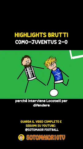 Como -Juventus 2 0 gol Kempf e Nico Paz Highlights Brutti - #seriea #comojuventus #highlightsbrutti 
