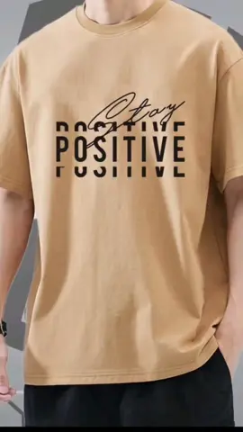 Stay Positive Cotton T-shirt #bepositive #tshirt 