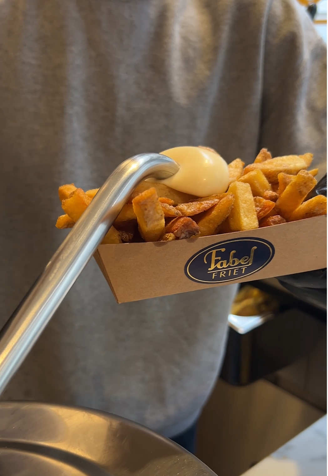 Taste Test! First time trying Fabel Friet 🍟💛 #fabelfriet #amsterdam #fries #amsterdamcity #tastetest 