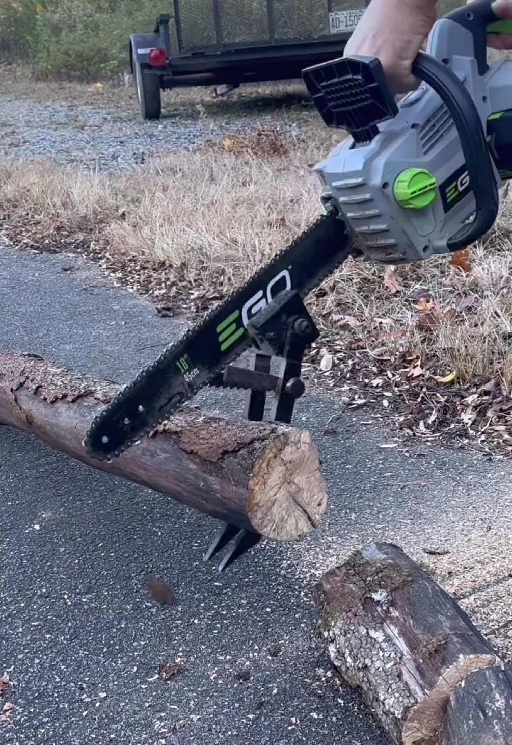 Next Level Chainsaw Attachment - 3 Firewood Gadget on the Next Level #firewood #gadget #tools 