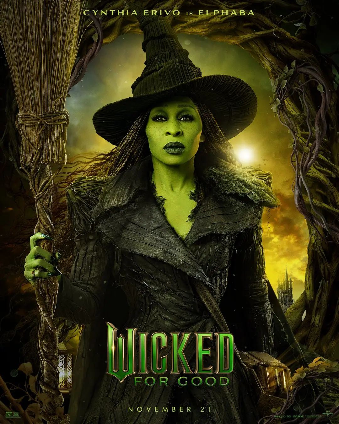 new character posters for Wicked For Good only in movie theaters on November 21st get tickets now 