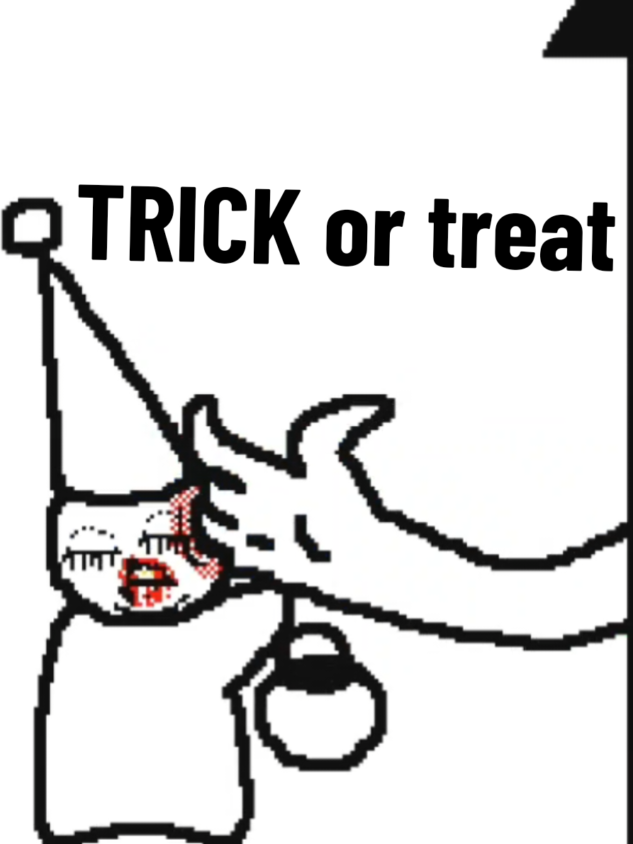 TRIIIIIICCCCCCKKKKK #3ds #flipnote #trickortreat #trick #unlucky
