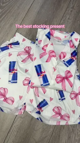 Come home from Amsterdam to these cuties from my sissy 🤣 the quality is so soft! #stockingfillers #pyjamas #pjs #redbull #fyp 
