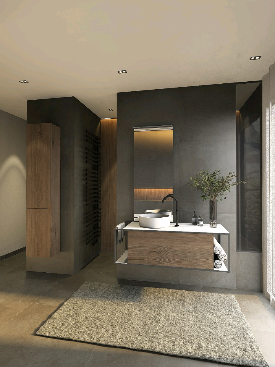 ◾ Badezimmer T Lösung geteilt◾ Die klassische T-Lösung im Badezimmer kennen wir wohl alle, aber wie wäre es mal mit der „geteilten“ T-Lösung. Sehr Ähnliche Raumaufteilung und doch irgendwie mal was anderes. #badezimmer #bathroom #djy #interior #stil11 