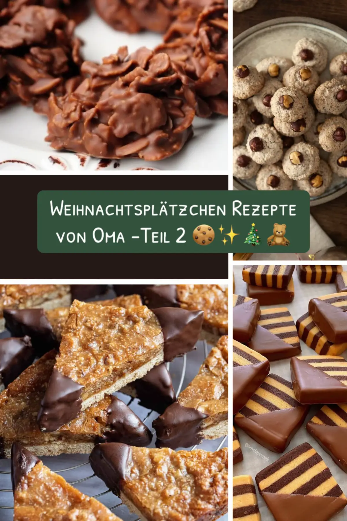 Haselnussmakronen, Nussecken & Schwarz-Weiß-Gebäck - so schmeckt die schönste Zeit im Jahr. #OmasRezepte #CozyBakes #weihnachten2025 #fyp #christmas