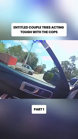 Entitled Couple Tries Acting Tough With The Cops #cops #police #bodycam #news #viral 