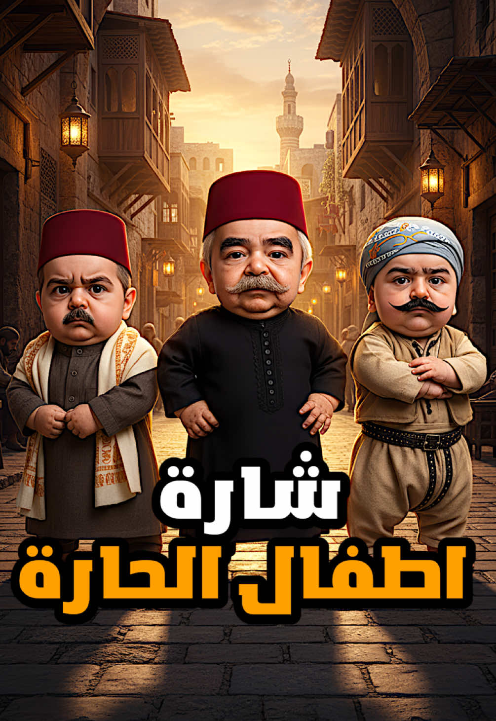 شارة اطفال الحارة 🌹 لو كان باب الحارة مسلسل للاطفال هيك رح تكون الشارة 🥰   #باب_الحارة #العكيد #حارة_الضبع #مسلسلات_سورية #كيوت 