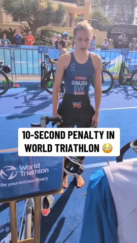 Diana Dunajska served a 10 second penalty for being late to athlete briefing   (Via @World Triathlon)  #triathlon #cycling #Running #swimming 