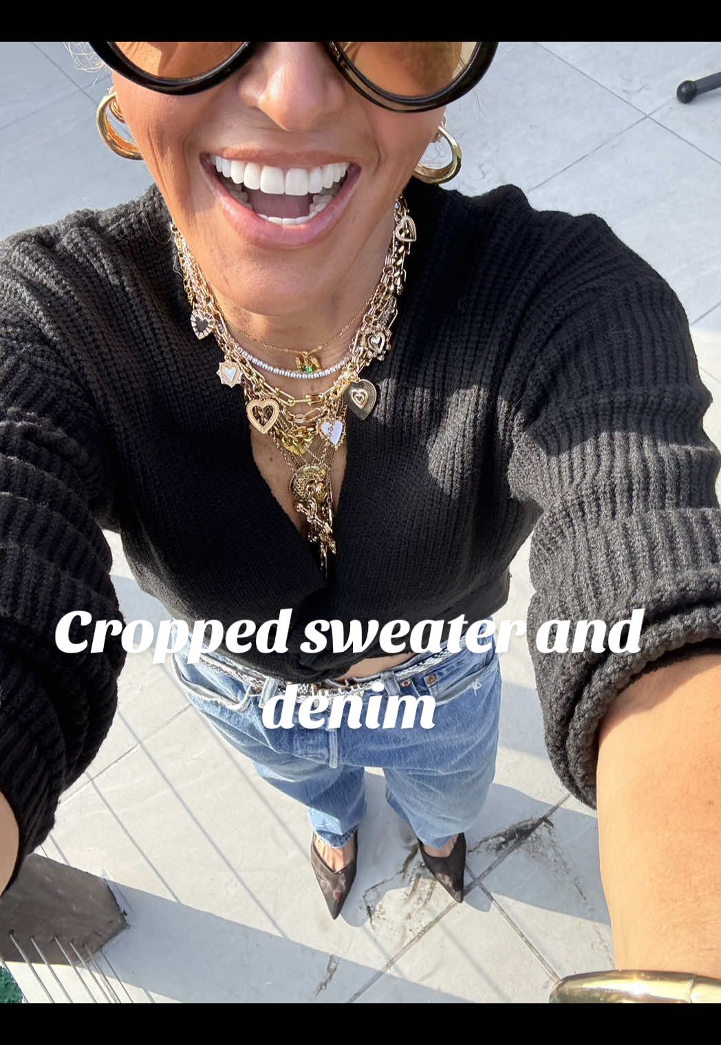 Finally feels like fall today so busted out the sweater!  Affordable fashion that helps make you look and feel your best!  Vintage denim always!  #affordablefashion #amazonfinds #falloutfits #denimyourway #casualstyle 