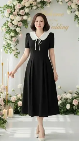 Váy tiệc đẹp sang, dễ mặc, tôn dáng #xuhuong #thoitrangtrungnien #damtiec #vaytiec 