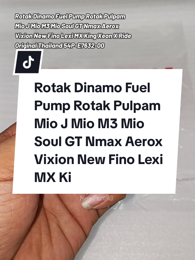 Rotak Dinamo Fuel Pump Rotak Pulpam Mio J Mio M3 Mio Soul GT Nmax Aerox Vixion New Fino Lexi MX King Xeon X Ride  Original Thailand 54P-E7632-00 #rotak #rotakfuelpump #NewPart88 #fypdong 