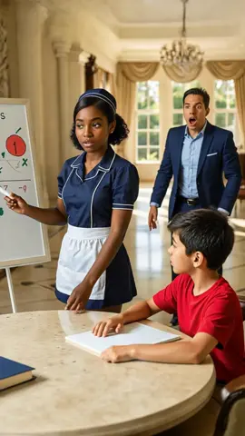 Billonario Volvió A Casa Antes Y Quedó En Shock Al Ver A Su EMPLEADA NEGRA Enseñando A Su HIJO