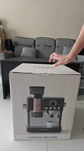 Come unbox this Tjean Semi Automatic Coffee Machine with me! I'm super excited to upgrade from capsule coffee to actual coffee beans. Follow my journey to make all kinds of delicious beverages at home.  #CreateToWin #unboxing #espressomachine #coffeetiktok 