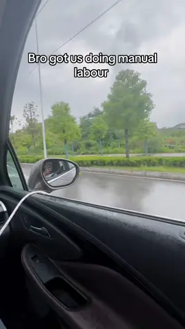 Our taxi driver said he needed our help for the ride…