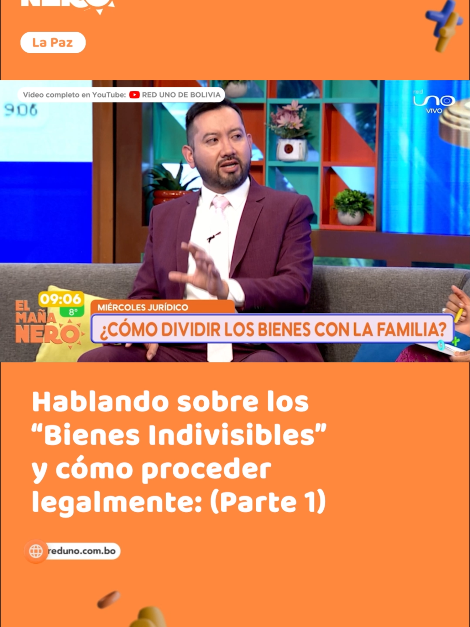 ASESORÍA LEGAL: Bienes indivisibles y cómo proceder legalmente (Parte 1) Abogado invitado: @arturodaniel136  #ElMañaneroLPZ #AsesoriaLegal #Bienes