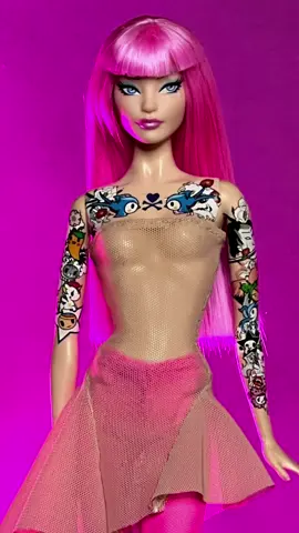 Tokidoki Barbie. Original and wearing one of my designs. 👗❤️ Barbie is the best fashion doll model!  #barbie #fashiondoll #barbiemoda #barbiecollection #dolldress 