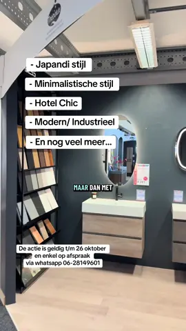Stel jouw droombadkamer samen.. nu met 2x 21% BTW voordeel! Dat is dubbele korting!  Wees er snel bij want deze is actie is geldig t/m 26 oktober en is enkel op afspraak via Whatsapp: 06-28149601!  #badkamer #besparen #tiktokdeals #bathroomhacks #bathroom 
