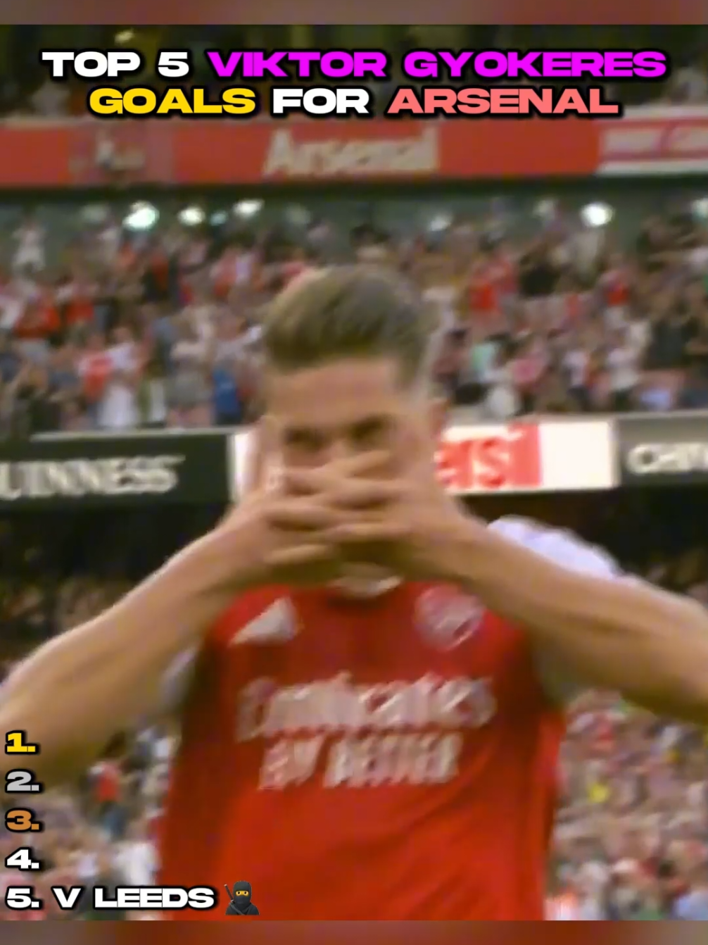 Top 5 Viktor Gyökeres Goals For Arsenal #football #arsenal #goals #fyp 