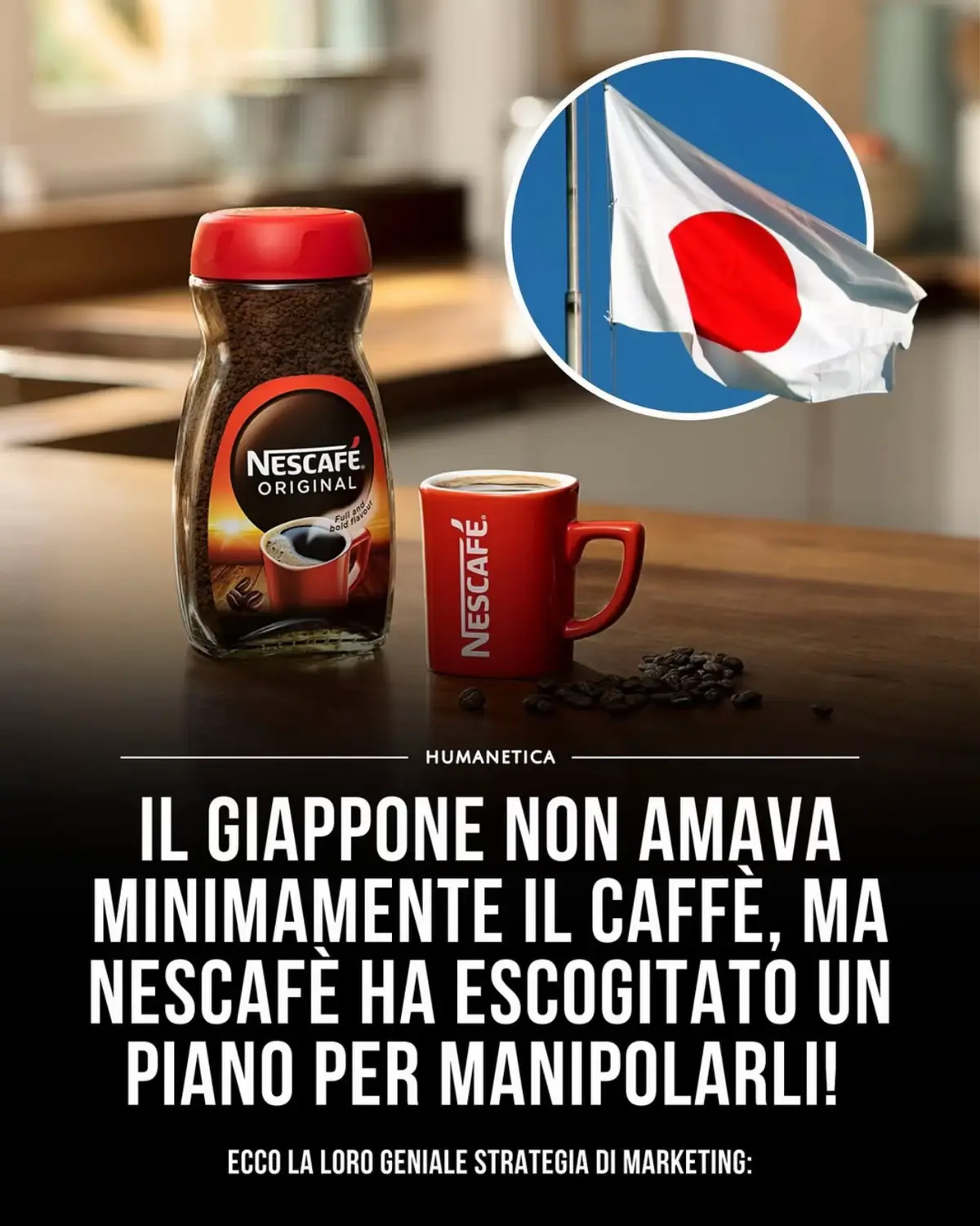 La strategia di Nestlé in Giappone è una lezione magistrale di visione a lungo termine. Invece di forzare il cambiamento, hanno piantato i semi - costruendo letteralmente ricordi di gusto in un'intera generazione. A volte, il modo più intelligente per conquistare un mercato non è spingere di più, ma capire più a fondo. Ma secondo te, questa è manipolazione o semplicemente una strategia di marketing intelligente? Segui @humanetica per continuare a crescere ogni giorno!