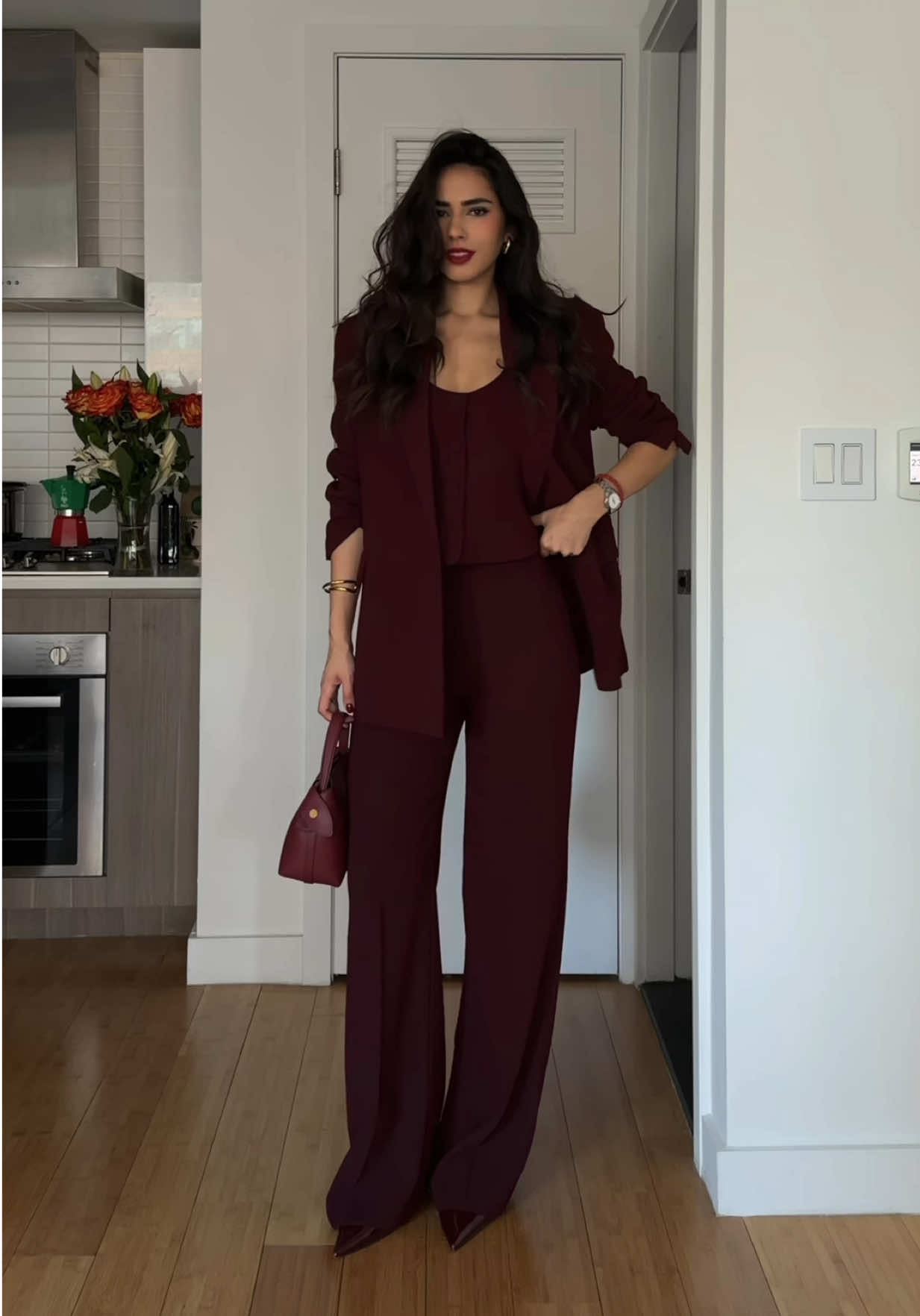 A part of my suits collection!🖤 // Some collect trends, others collect timeless pieces. For me, it’s always been about suits!!  What do you collect?🖤 REFS: 1ST BLACK SUIT: Blazer: 122741 @Aritzia ng a size 4) Pants: 8372/263/800 @zara (wearing a size M) Cape: @Mango rt: 8804/891/250 @zara (wearing a size S) Tie: 1243263001 @hm Bag: hortensia clutch @FLEURON  Shoes: Hot Chick Sling 70 mm @Christian Louboutin : 17094118 @mango (wearing a size M) Pants: 17024119 @mango (wearing a size M) Shoes: 17054112 @mango  Bag: mini Swann burgundy @fleuron.paris  GREY SUIT: Blazer: Chelsea Blazer in Textured Wool Twill @argent (wearing a size 4) Vest: Waistcoat in Textured Wool Twill @argent (wearing a size 4) Pants: Straight Pintuck Trouser in Textured Wool Twill @argent  (wearing a size 4) Shoes: Hot Chick Sling 70 mm @christianlouboutin CREAM SUIT: Blazer: corrin wrap blazed @sourceunknown.official (wearing a size M) Pants: 87026376 @mango Shoes: @zara BLACK & WHITE: Blazer: old co @zara Pants: 8372/263/800 @zara (wearing a size M) Shoes: Hot Chick Sling 70 mm @christianlouboutin ALL WHITE SUIT: Blazer: 2205/597 @zara (wearing a size M) Pants: 2407/593 @zara (wearing a size M) Shoes: @zara Bag: hortensia clutch @fleuron.paris Lip liner: 8h matte comfort lip liner in the shade 08 from @essence.cosmetics  Lipstick: 968 satin lipstick @Guerlain #modestfashionninsuits #oldmoneyaesthetic #oldmoney #ootdgoals  