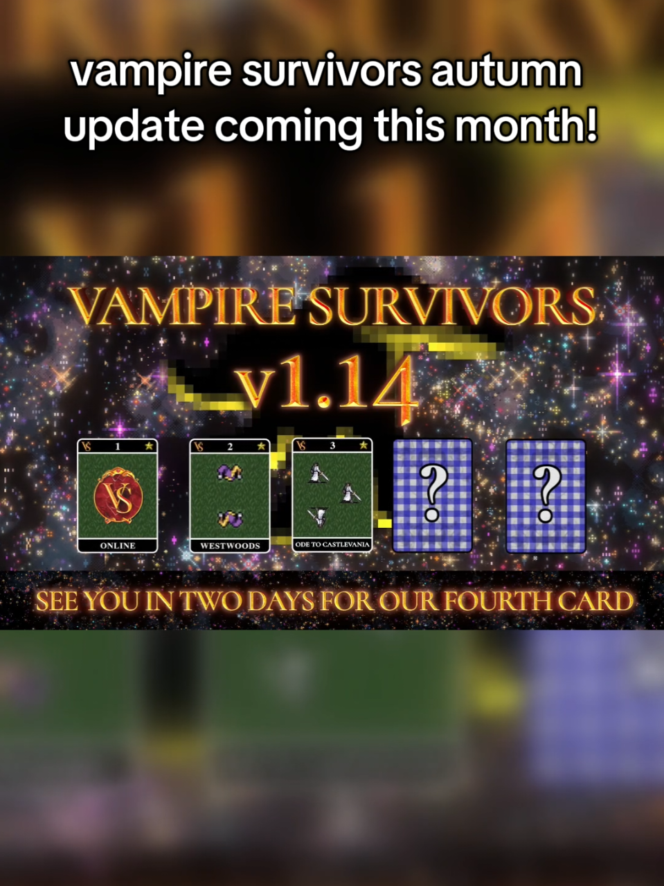 Vampire Survivors Ode to Castlevania 2.0 will be available this month! This will be additional (free? kinda?) content for players who already own the Ode to Castlevania expansion 🤝  #vampiresurvivors #GamingOnTikTok #pcgaming #castlevania #xbox 
