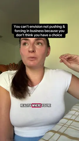 The opposite of pushing and forcing isn’t slowing down it’s creating growth from empowered choice not from conditioned fear, urgency, and scarcity.  It's not just about reducing what you’re doing; it's about healing that core emotional trigger that makes pushing feel like the only safe way to succeed. Which is a sign that you built success in survival mode  Apply to work with me 1-1  #highachievingwomen #businessowner #HealingJourney #selfworth #ambition 