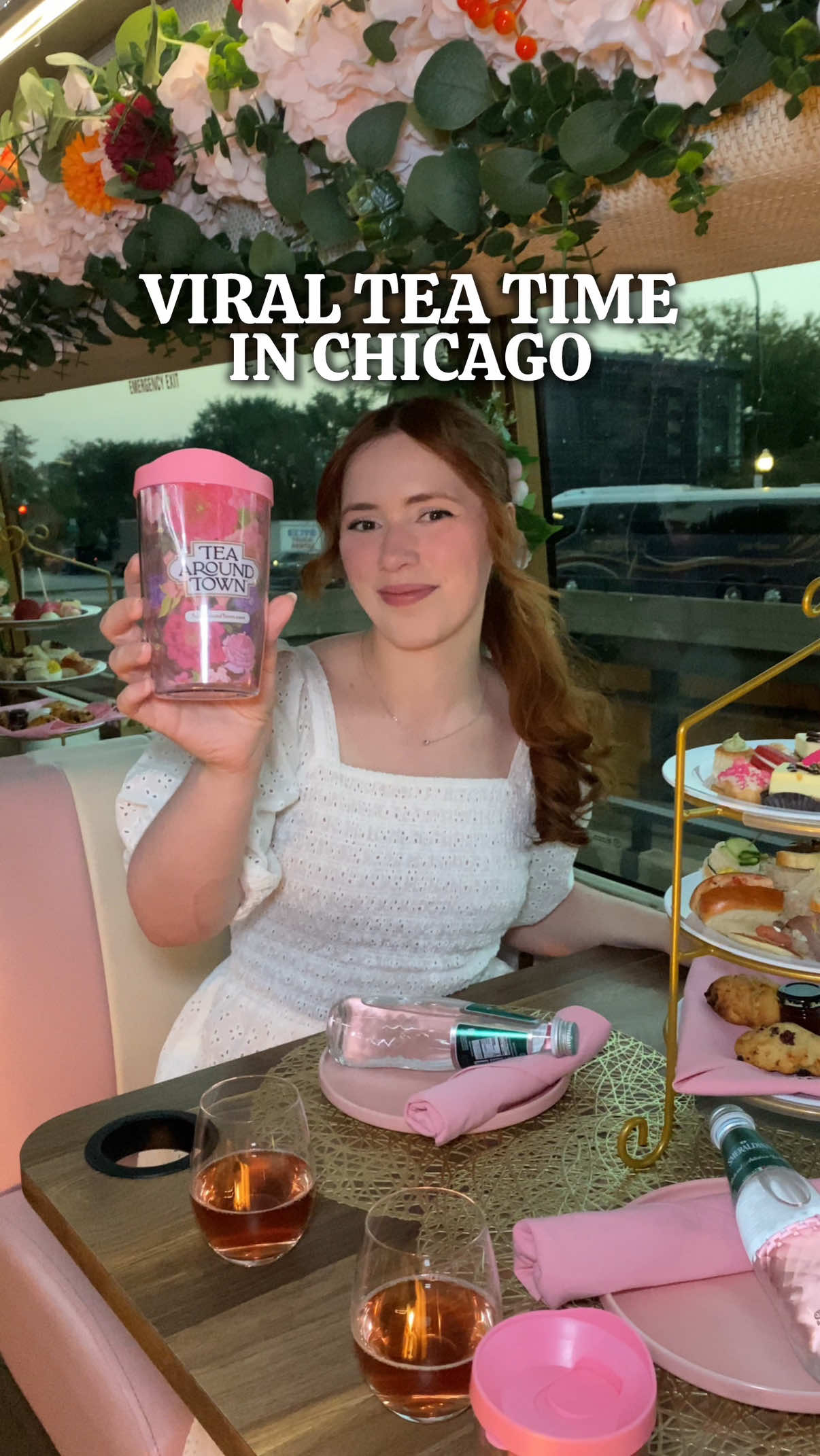 ✨the viral tea time bus tour is now in Chicago!✨ #chi #chicago #teatime #bustour @Tea Around Town® 