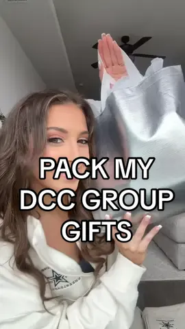 Ahhh my group gift reveal 🤭🤭  #dcc #groupgift #giftreveal #dallascowboyscheerleaders 