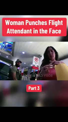 Woman Punches Flight Attendant in the Face.  #cops #police #bodycam #policeofficer #foryou 