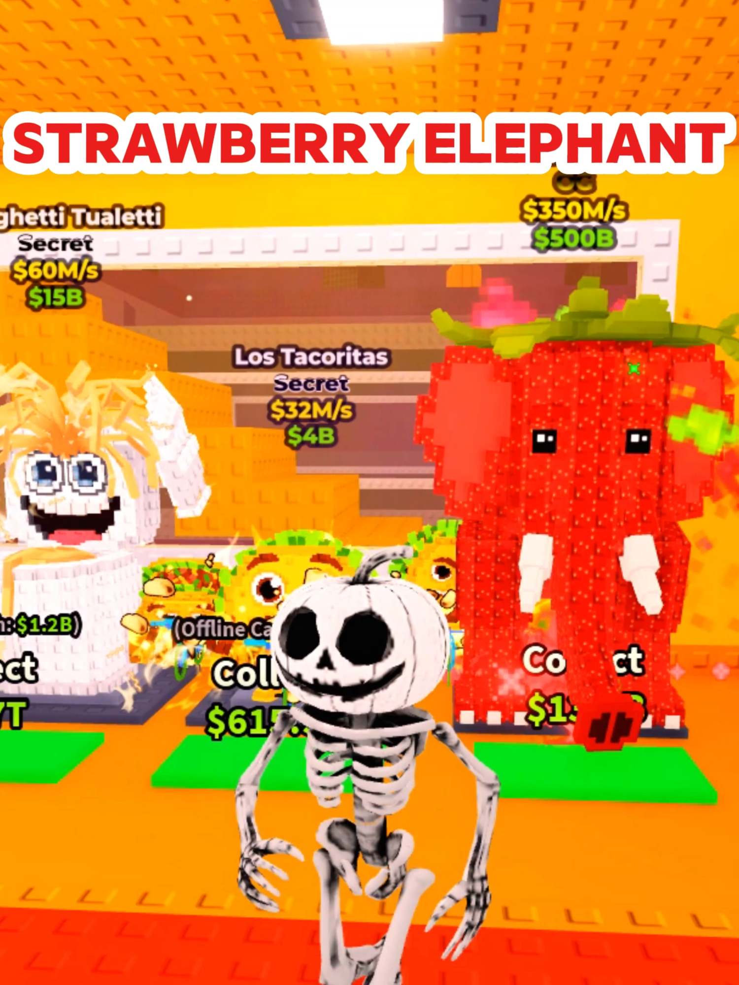 I Get Rare Spooky and Pumpky and Almost Lost Strawberry Elephant 😂😱#robloxfyp #robloxedits #gaming #game #tungtungsahur #tralalerotralala #brainrot