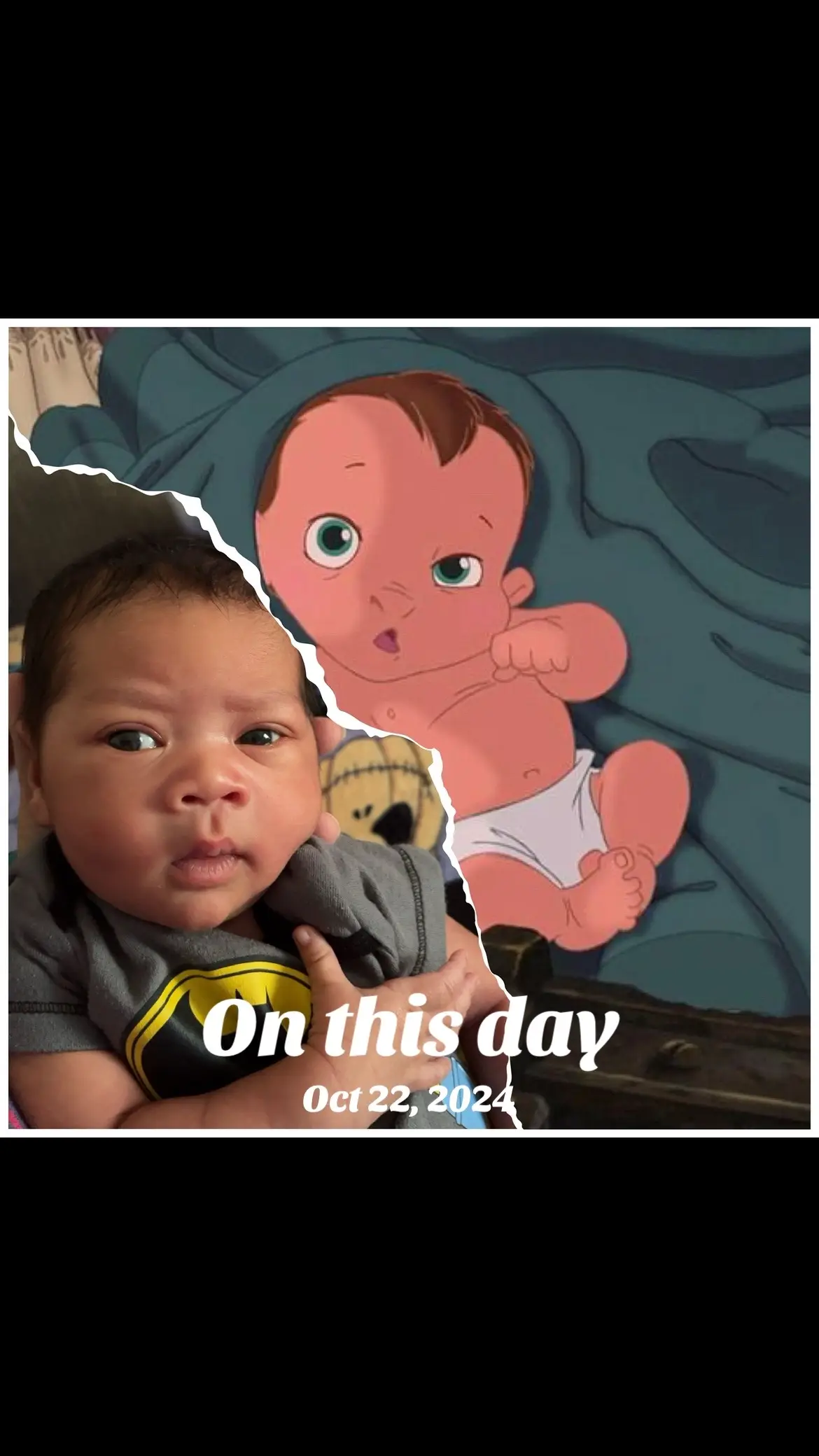 #onthisday one of my favorite pictures of my littlest baby 🥹🩵🤞🏼 he reminded me of baby Tarzan when his mama found him in the tree house 🥰❤️‍🩹❤️‍🩹❤️‍🩹❤️‍🩹 #babiesoftiktok #Tarzan #cute #funny 