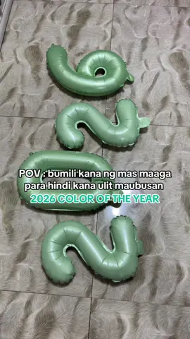 ANG CUTE NG KULAY! 🥹😍🫶🏻 2026 FOIL BALLOON COLOR OF THE YEAR 💚🎄 #2026 #balloons #balloonsdecoration 