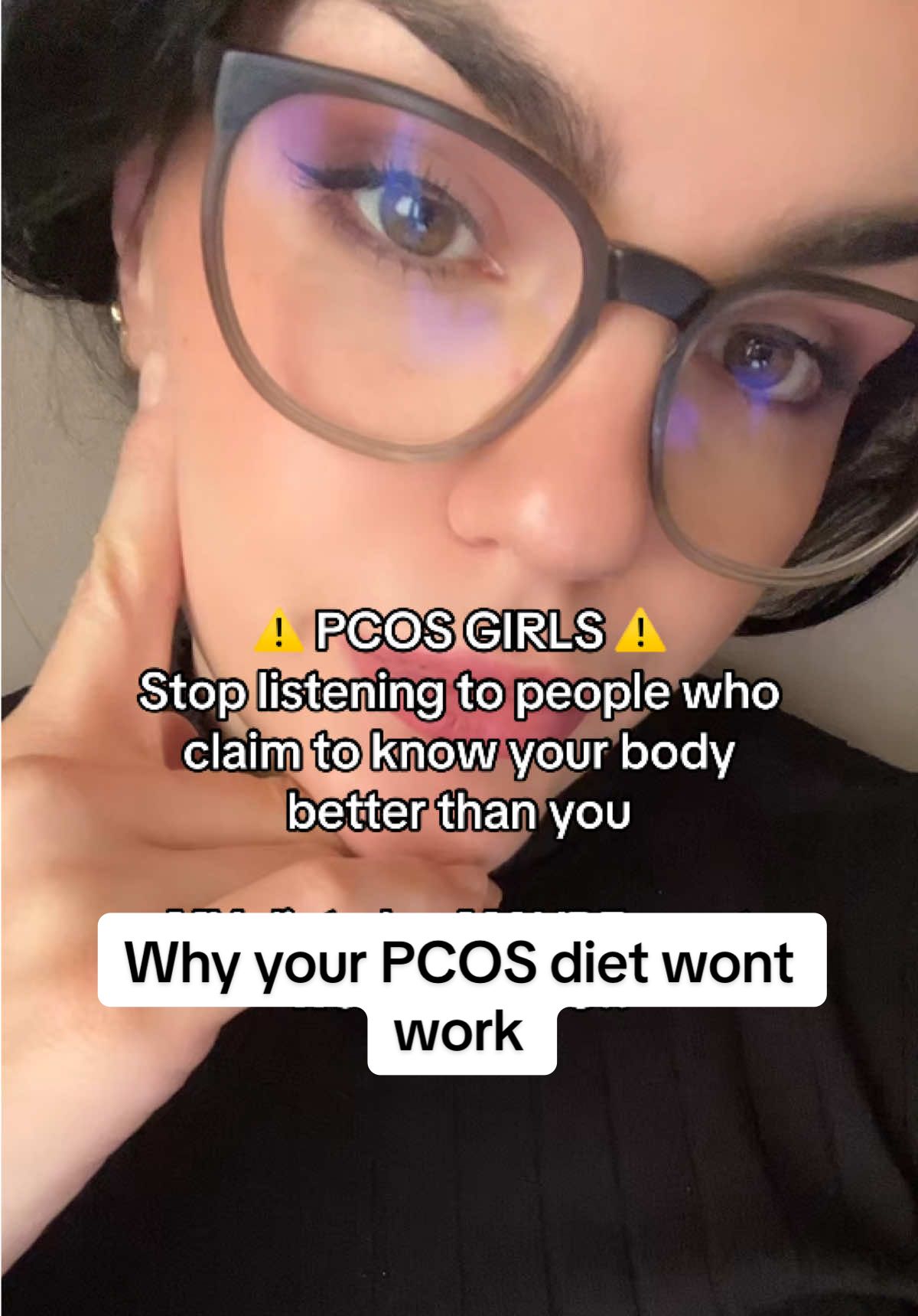 There’s no one-size-fits-all for PCOS. Different types. Different triggers. Different solutions. Find what YOUR body actually responds to - whether or not it has worked for 100 others. I give lots of PCOS diet advice on here but it MAY not work for you! #pcos #pcosawareness #chronicillness #pcoseducation #pcosweightloss 