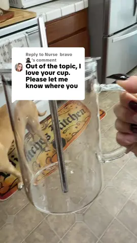 Replying to @Nurse bravo 🥷🏻 thank you I love it. #cup #glasscup #prettycup #largeglasscup 