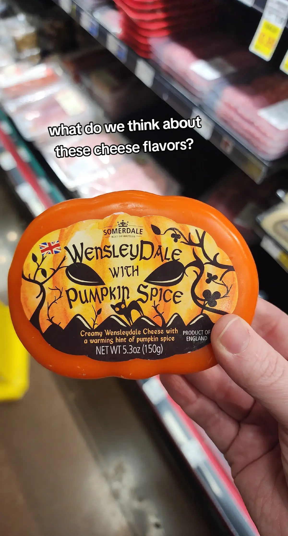 These caught my eye at the grocery store yesterday 🎃 I'm just not sure about the caramel cheese.....lol