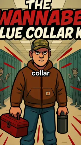 Meet Hunter, The Wannabe Blue Collar Kid 🛠️👨‍🔧 #highschool #stereotypes #bluecollar #construction 