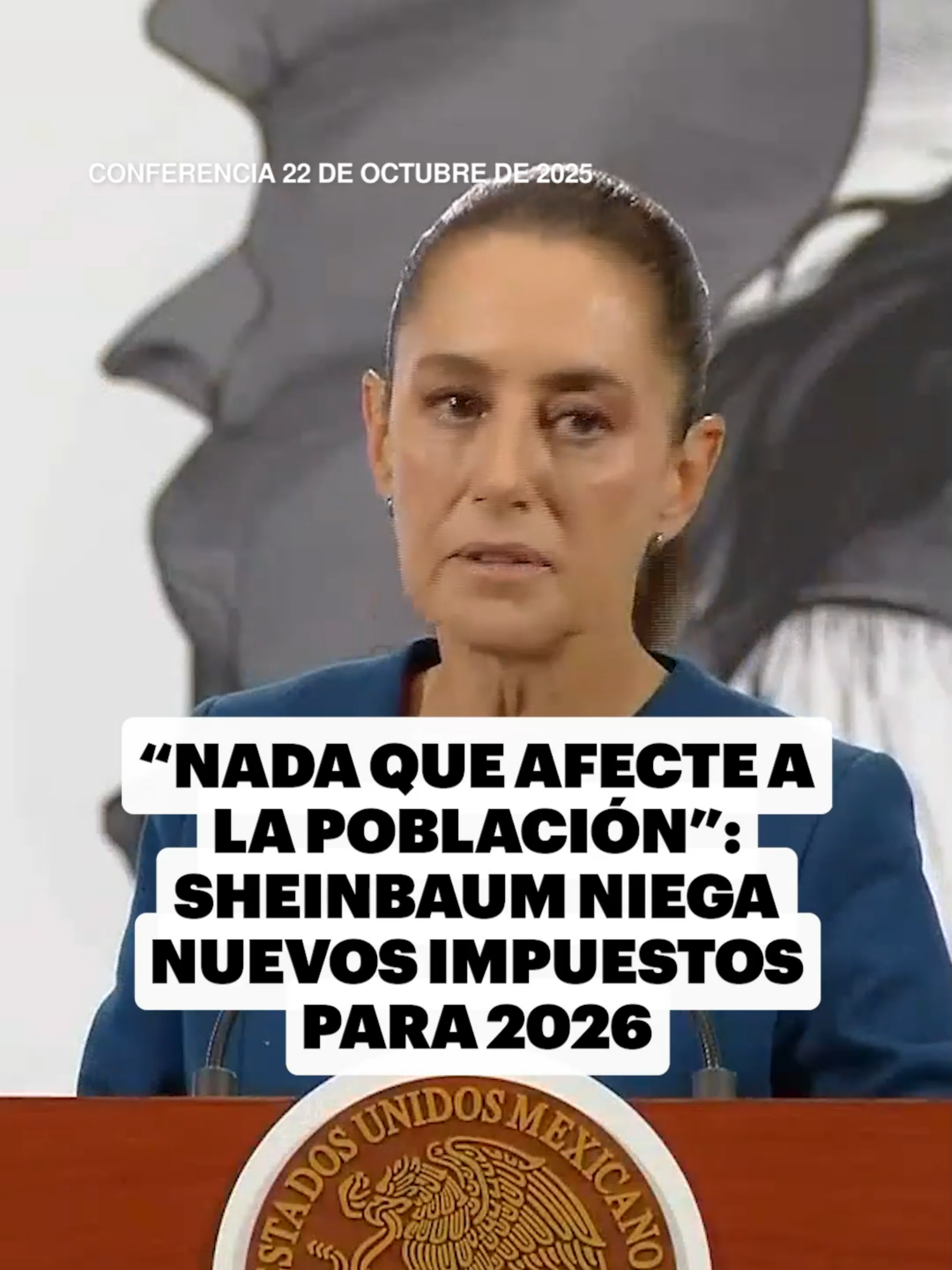 La presidenta Sheinbaum niega que haya nuevos impuestos para la población en 2026: “El único que tal vez sí afecte es el de los refrescos. Pero no hay nada más”, afima #mexico #politica #claudiasheinbaum #economia #finanzas #impuestos