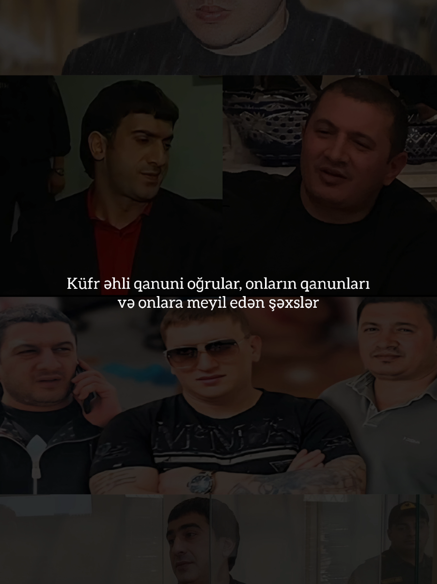 Küfr əhli qanuni oğrular, onların qanunları və onlara meyil edən şəxslər.