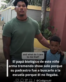 The biological father of this child puts on a tremendous show just because his stepfather went to pick him up at school because he didn’t arrive.