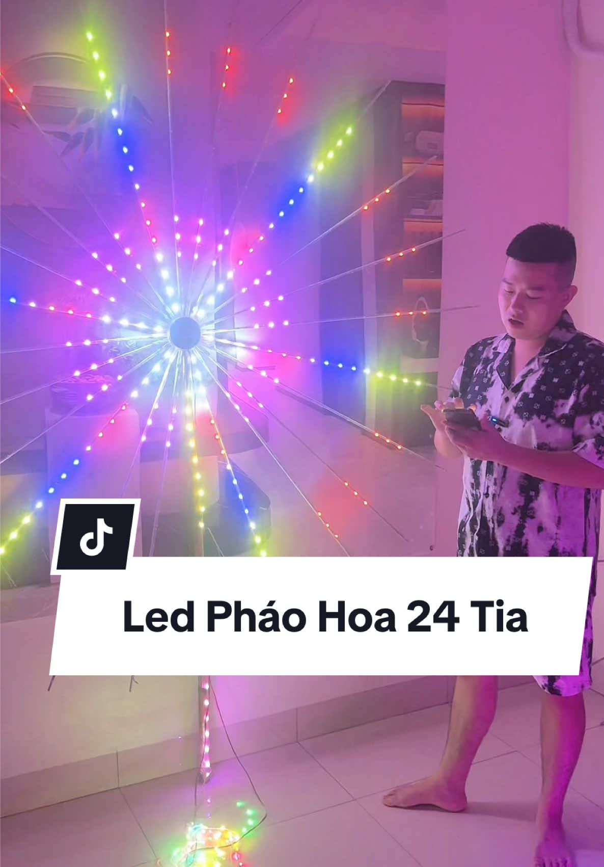 Led pháo hoa 24 tia bản cao cấp có chạy chữ chạy số hình động, tự sáng tạo ra hình ảnh văn bản tuỳ sở thích mọi người #datknightt #ledphaohoa #ledchongchong #ledphaohoangoaitroi #ledphaohoa2026 
