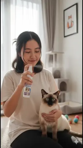 Semprotan Protema Anti Jamur & Scabies bantu atasi kutu, jamur, dan kudis pada kucing. Aman untuk semua usia karena terbuat dari bahan alami tanpa alkohol dan pewangi buatan. Bikin bulu kucing wangi, sehat, dan bebas gatal. #PerawatanKucing #AntiJamurKucing #SprayKucing #KucingSehat #ProdukKucing 