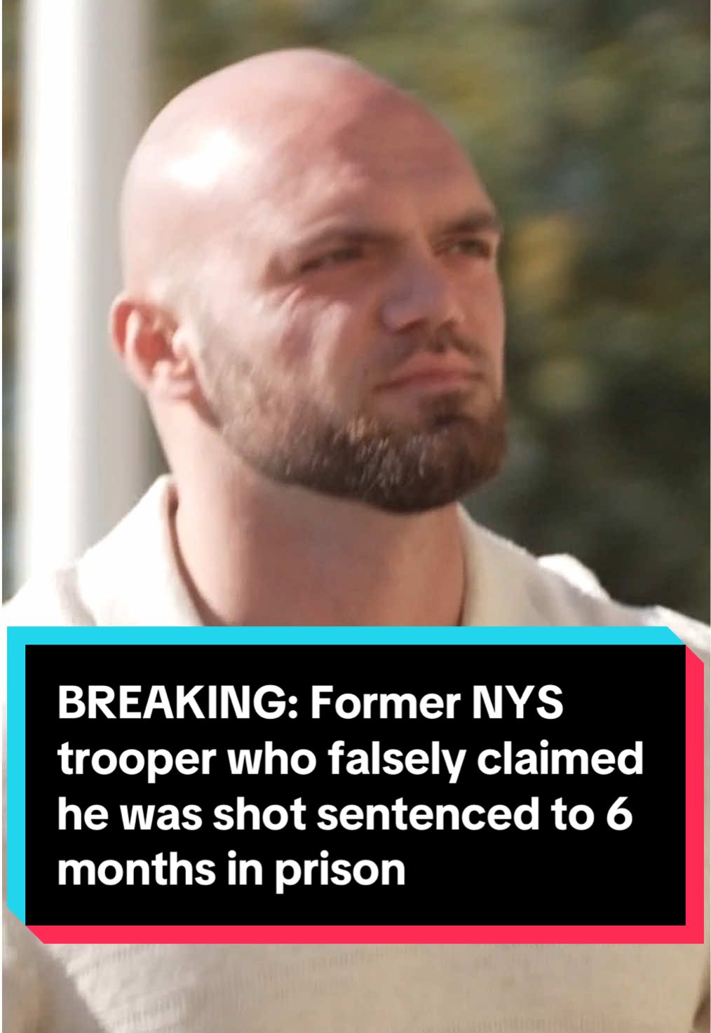 A former New York State trooper who shot himself in the leg and falsely claimed he had been injured in the line of duty by a masked assailant on the Southern State Parkway was sentenced to six months behind bars. Thomas J. Mascia, of West Hempstead, faked the attack to get sympathy and attention from the public and a former girlfriend, Nassau County prosecutors said. His lies about being shot by a “dark-skinned” masked assailant sparked a manhunt for an alleged cop shooter that diverted manpower and resources from law enforcement in the metro area. Read the latest on this developing story at the link in bio. - - #Longisland #mineola #westhempstead #statetrooper 
