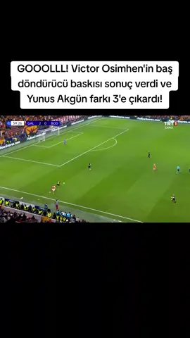 GOOOLLL! Victor Osimhen'in baş döndürücü baskısı sonuç verdi ve Yunus Akgün farkı 3'e çıkardı! #UCL #galatasaray #bodoglimt 