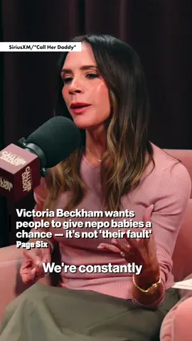 Victoria Beckham wants people to give nepo babies 