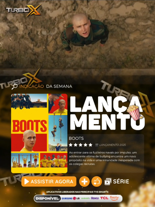 🔥 LANÇAMENTO DISPONÍVEL! 🔥 Depois de entrar para os fuzileiros navais por impulso, um jovem vítima de bullying descobre coragem, amizade e um novo propósito em meio ao rigor do treinamento militar. 💪🎯 BOOTs é uma história inspiradora sobre superação e irmandade. 🇺🇸✨ 📲 Saiba mais: (38) 99920-9402 #Boots #Série #Lançamento #Drama #Superação 