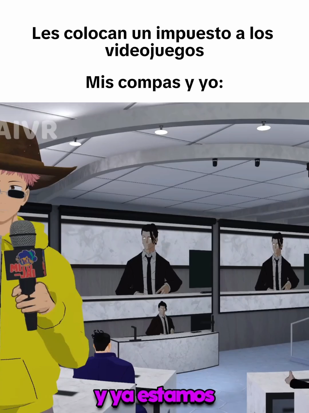 Noooo Geto puedes ponerles impuestos a todos menos a los videojuegos y los furros #gojo #itadori #geto #meñuñi #otaku #otks #jujutsukaisen #animefyp #humor #vrchat #mitojaivr #anime