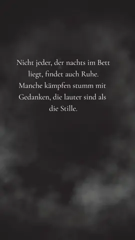 Nicht jeder, der nachts im Bett liegt, findet auch Ruhe. Manche kämpfen stumm mit Gedanken, die lauter sind als die Stille.